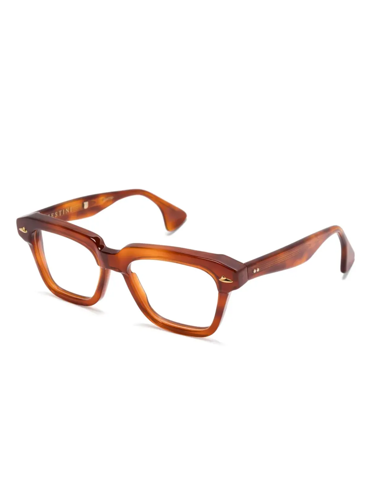 Sestini Eyewear クアトロ メガネ ブラウン - 画像2