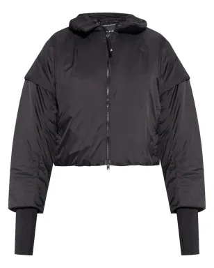 Y-3 クロップド丈パディッドジャケット ブラック - サムネイル1