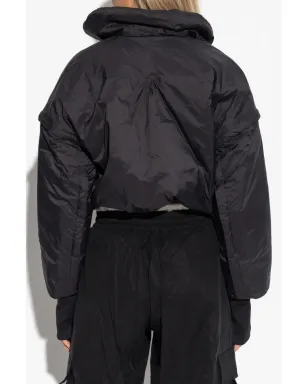 Y-3 クロップド丈パディッドジャケット ブラック - サムネイル4