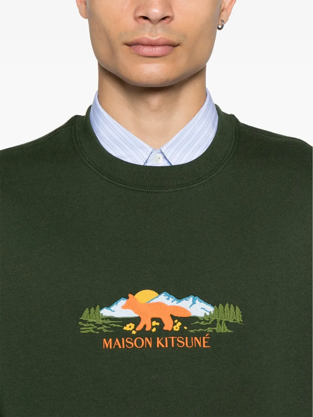 Maison Kitsuné アウトドア・プロファイル・フォックス スウェットシャツ - 画像5