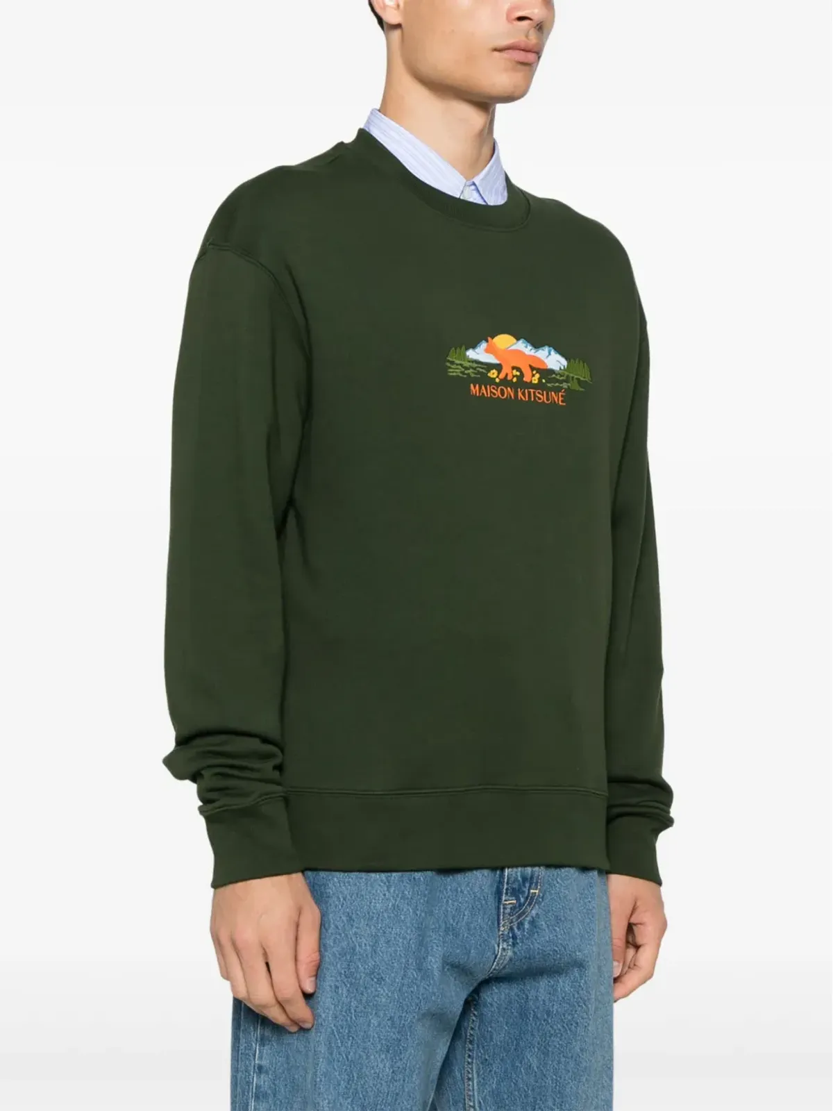 Maison Kitsuné アウトドア・プロファイル・フォックス スウェットシャツ - 画像3