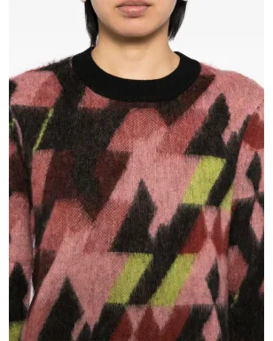 Maison Kitsuné グラフィックジャカードジャンパー ピンク - サムネイル5