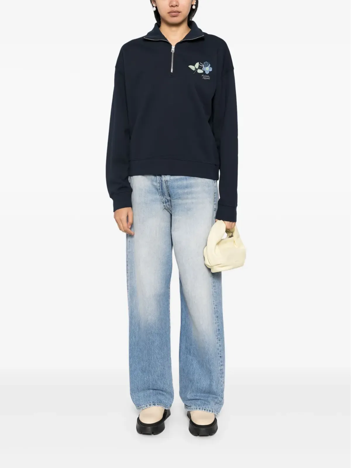 Maison Kitsuné ストロベリーレーフ スウェットシャツ - ブルー - 画像2