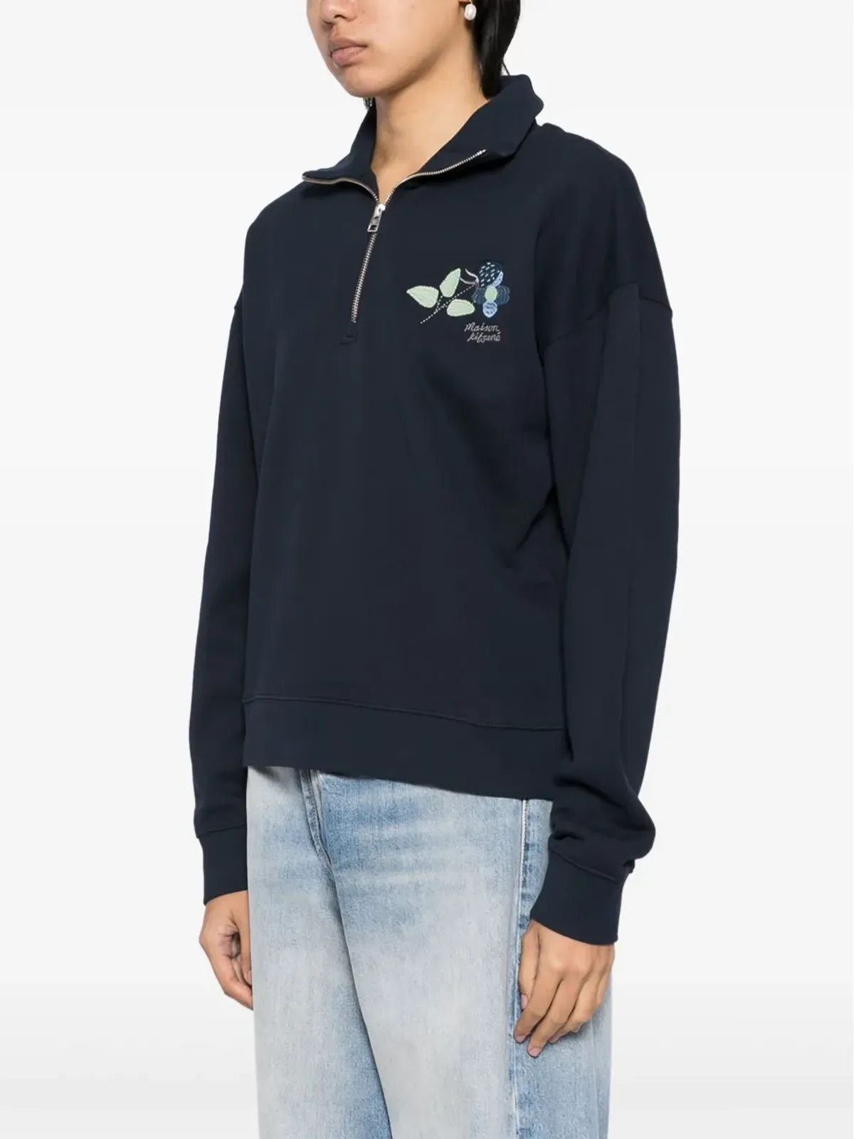 Maison Kitsuné ストロベリーレーフ スウェットシャツ - ブルー - 画像3