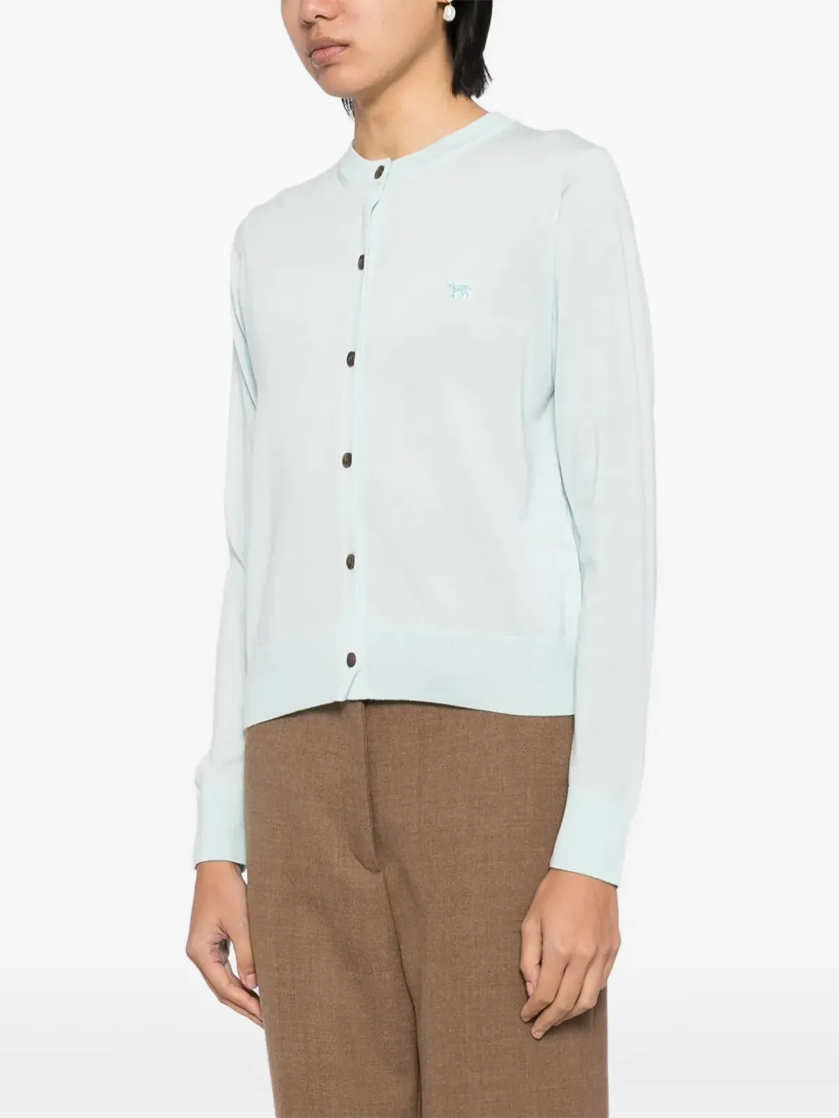 Maison Kitsuné ベビー・フォックス カーディガン - ブルー - 画像3