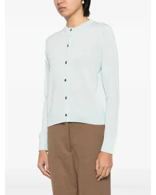 Maison Kitsuné ベビー・フォックス カーディガン - ブルー - サムネイル3