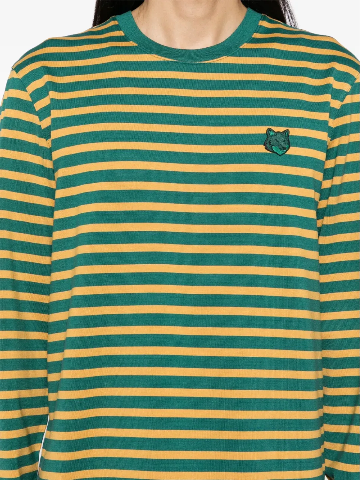 Maison Kitsuné フォックスヘッド ロングスリーブ Tシャツ - 画像5