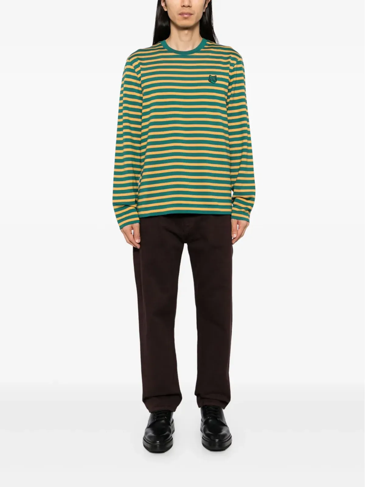 Maison Kitsuné フォックスヘッド ロングスリーブ Tシャツ - 画像2