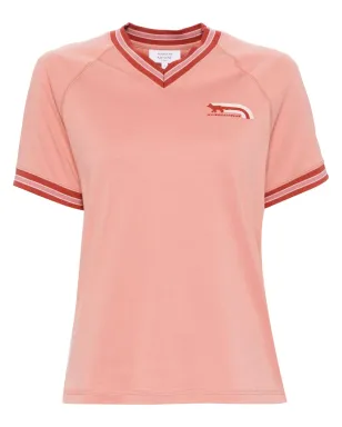 Maison Kitsuné フラッシュフォックス Tシャツ ピンク - サムネイル1