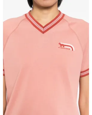 Maison Kitsuné フラッシュフォックス Tシャツ ピンク - サムネイル5