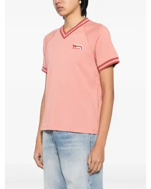 Maison Kitsuné フラッシュフォックス Tシャツ ピンク - サムネイル3