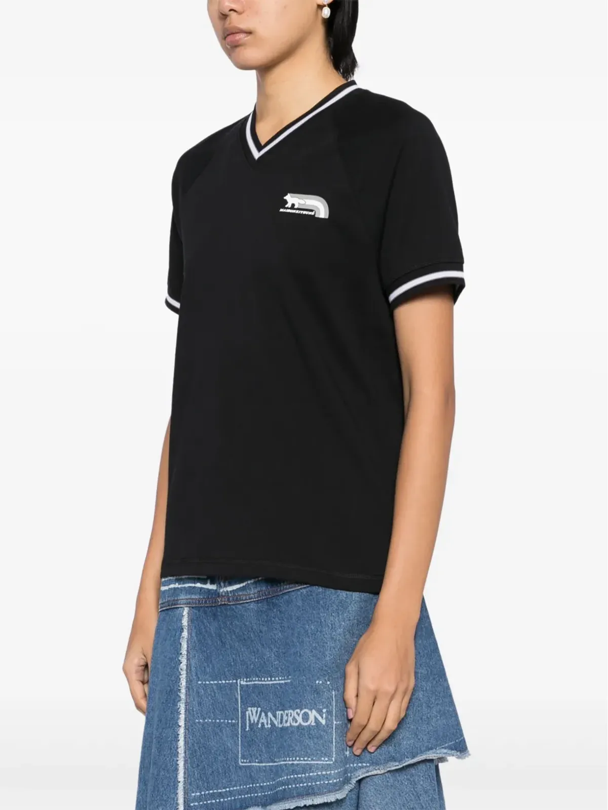 Maison Kitsuné フラッシュフォックス ラグラン Tシャツ - 画像3