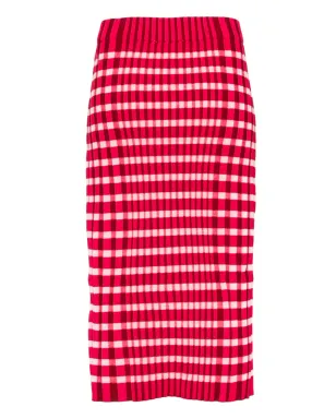 Maison Kitsuné チェック柄ニットスカート - サムネイル2