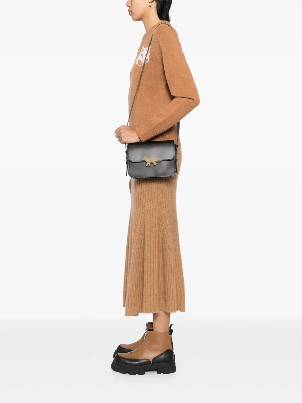 Maison Kitsuné フォールドオーバー・ショルダー・クロスボディバッグ - 画像2