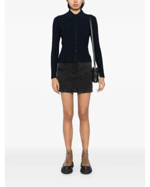 Maison Kitsuné チェック柄ニットシャツ ブラック - サムネイル2