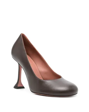 Amina Muaddi 95mm Iris pumps - Brown - サムネイル2
