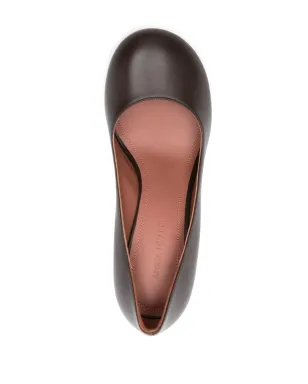 Amina Muaddi 95mm Iris pumps - Brown - サムネイル4