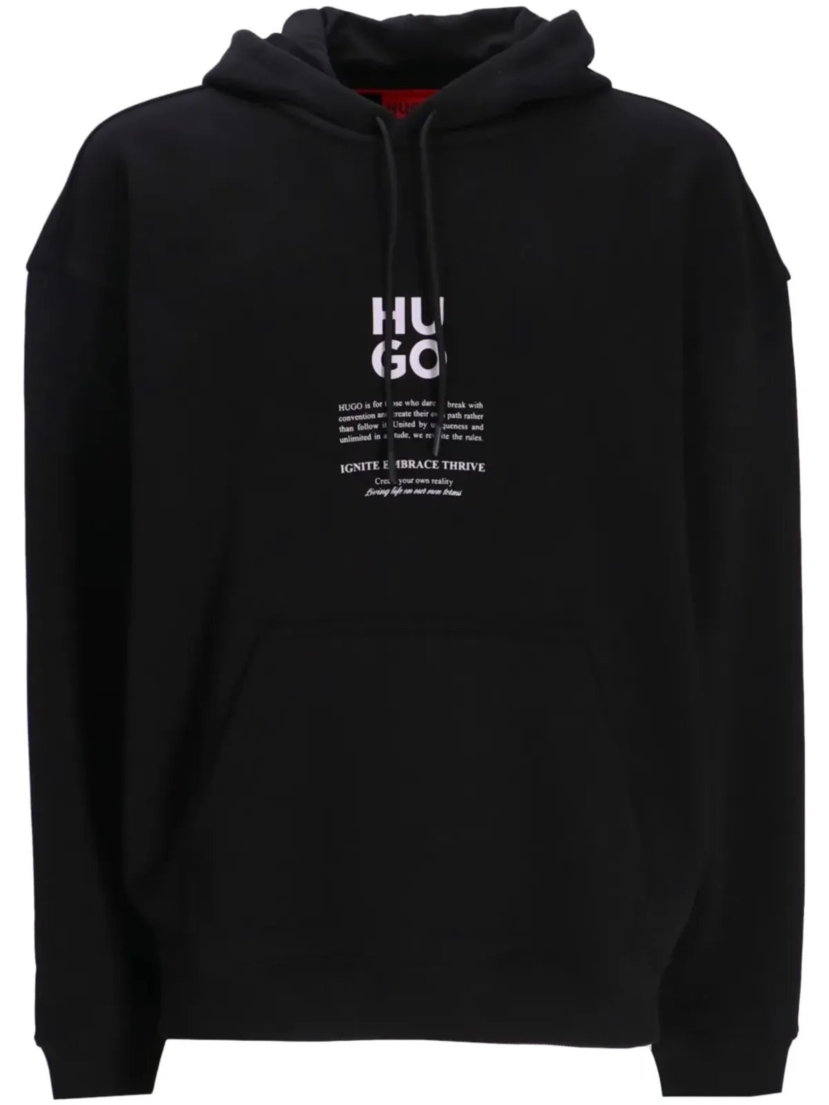 HUGO プリントコットンフーディー - 画像1