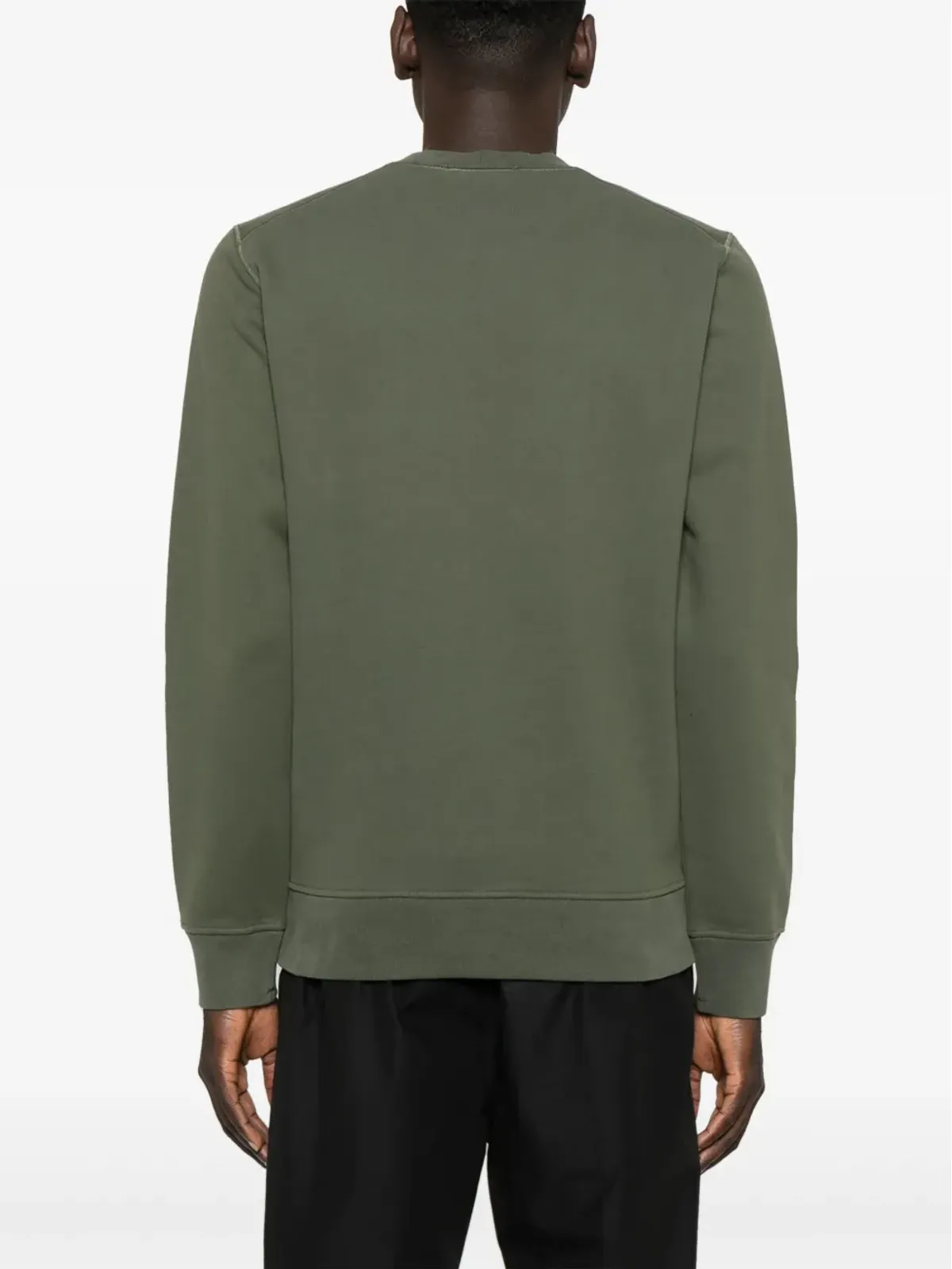 Stone Island オーガニックコットン ジャージー スウェットシャツ グリーン - 画像4