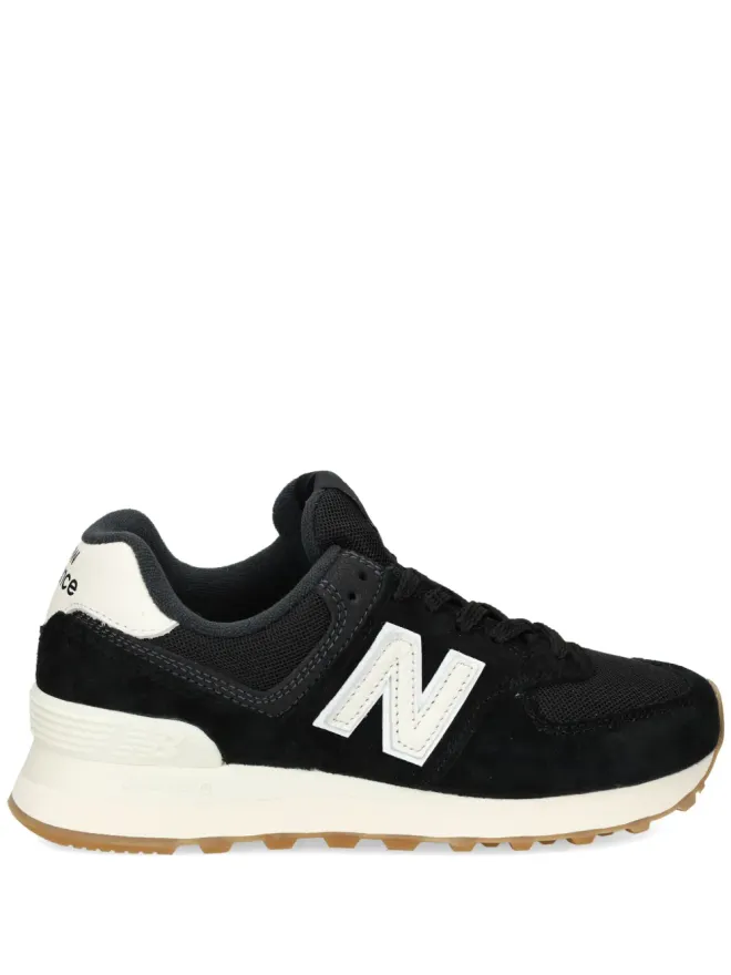 New Balance New Balance 574 スエード レースアップ スニーカー - ブラックの商品画像