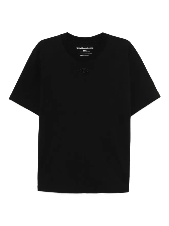 White Mountaineering White Mountaineering 刺繍ロゴ入りTシャツ ブラックの商品画像