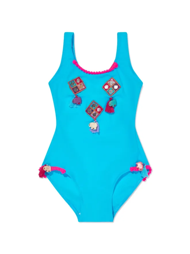 SELINIACTION KIDS SELINIACTION KIDS Boho swimsuit - Blueの商品画像
