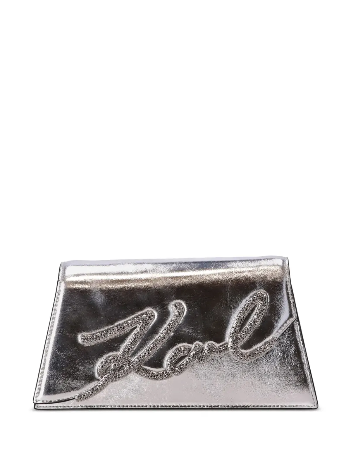 Karl Lagerfeld K/Signature 2.0 メタリックショルダーバッグ - シルバー - 画像3