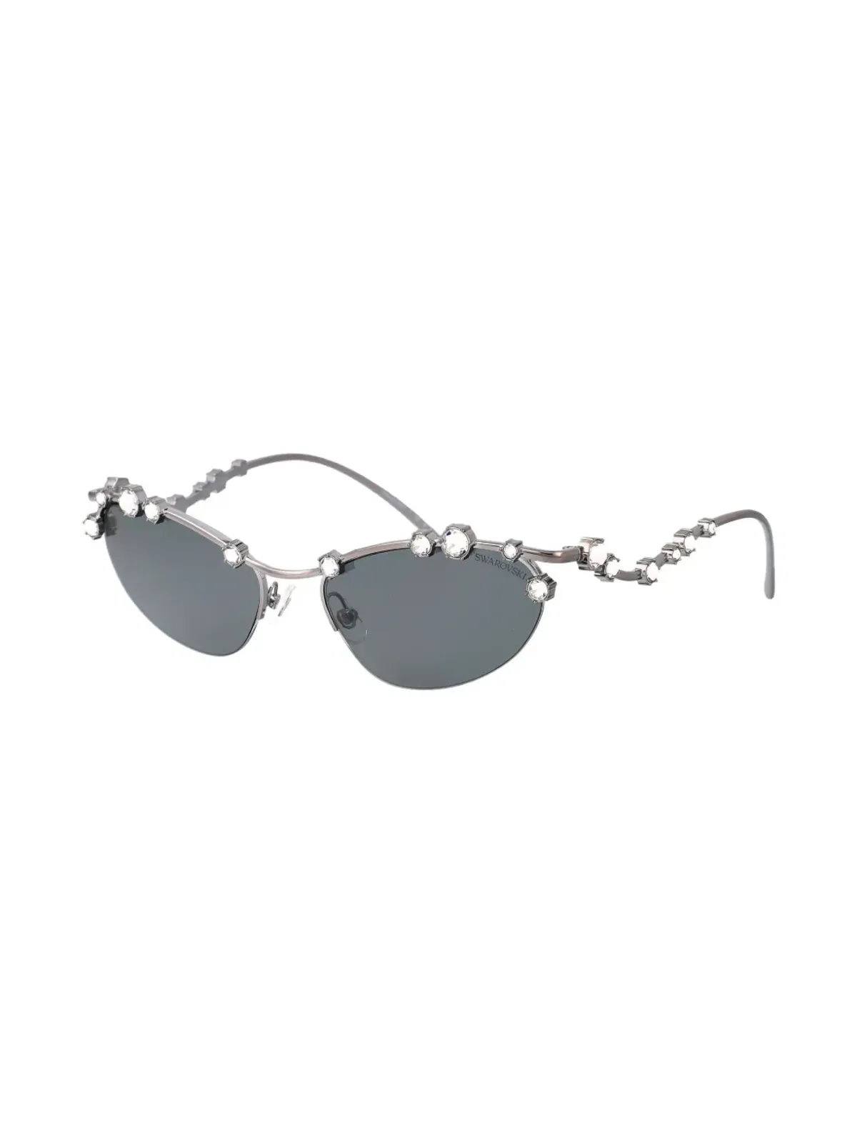 Swarovski Eyewear ガンメタル サングラス - シルバー - 画像2