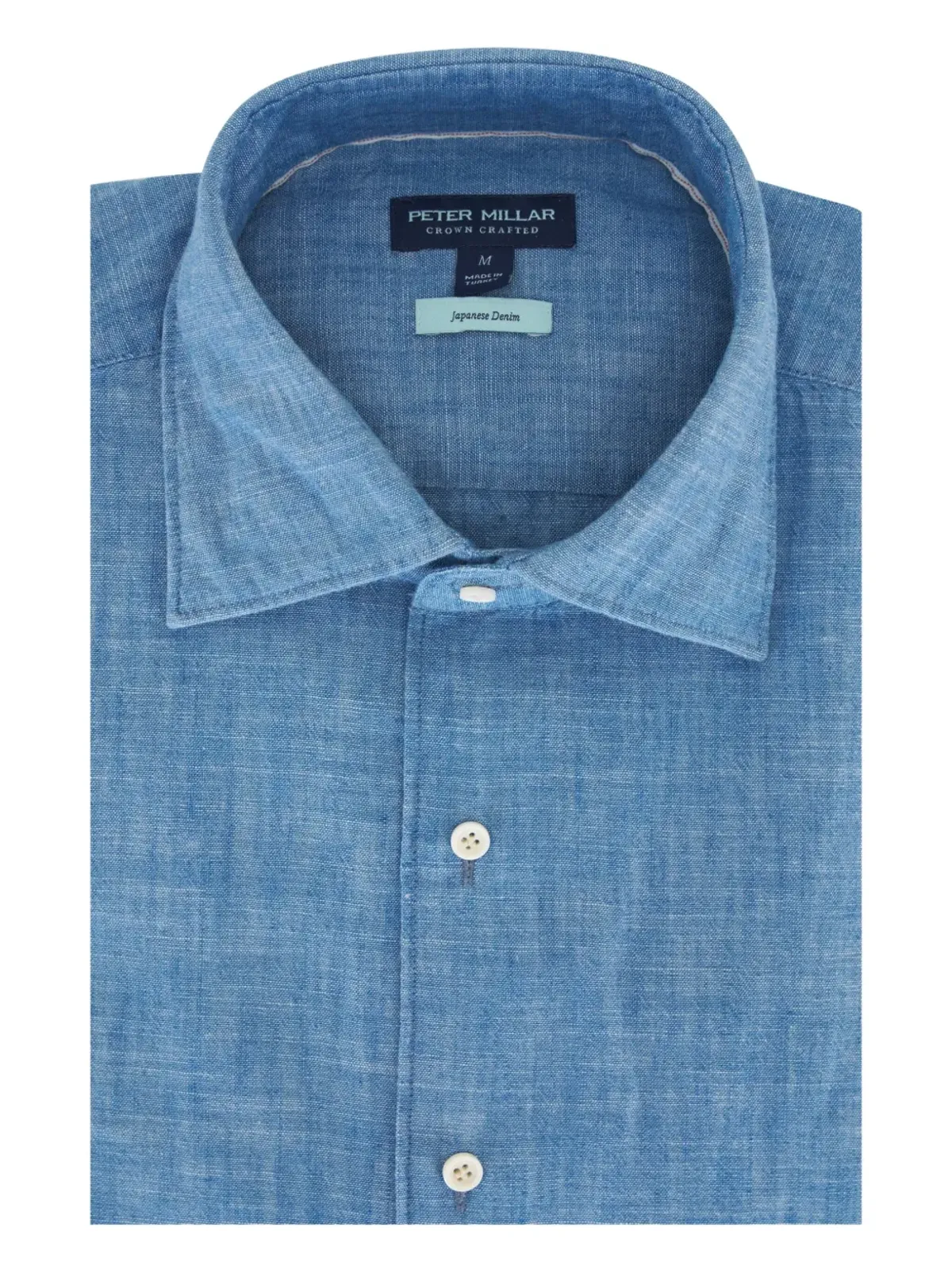 Peter Millar シャンブレー ボタンアップシャツ - 画像1