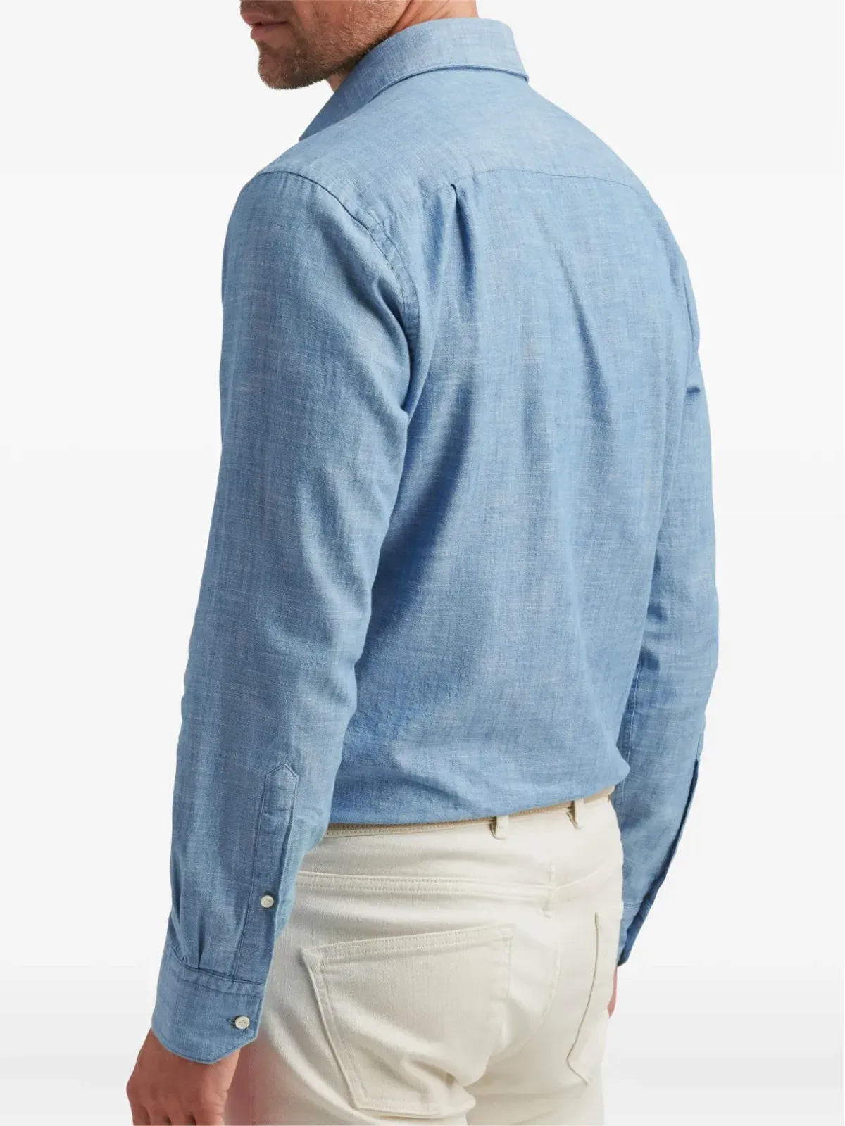 Peter Millar シャンブレー ボタンアップシャツ - 画像3