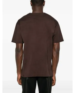 Avant Toi marbled-effect T-shirt - Brown - サムネイル4