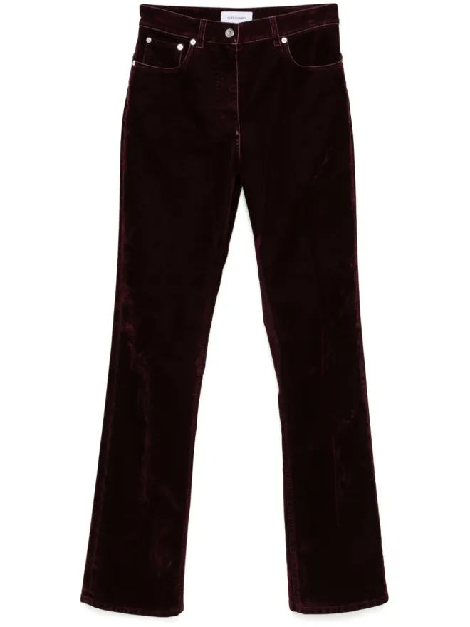 FERRAGAMO Ferragamo ベルベットパンツ レッドの商品画像