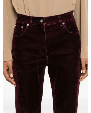 Ferragamo ベルベットパンツ レッド - サムネイル5