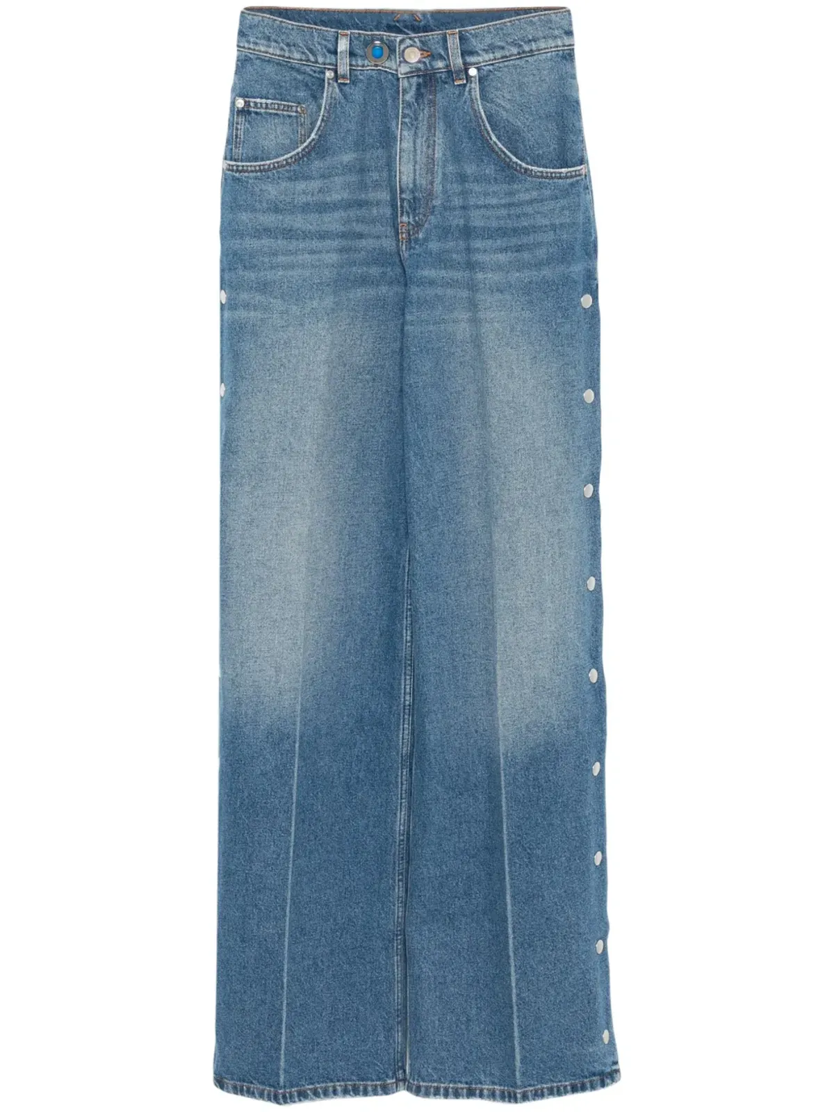 Stella McCartney スタッズ付きデニムジーンズ ブルー - 画像1