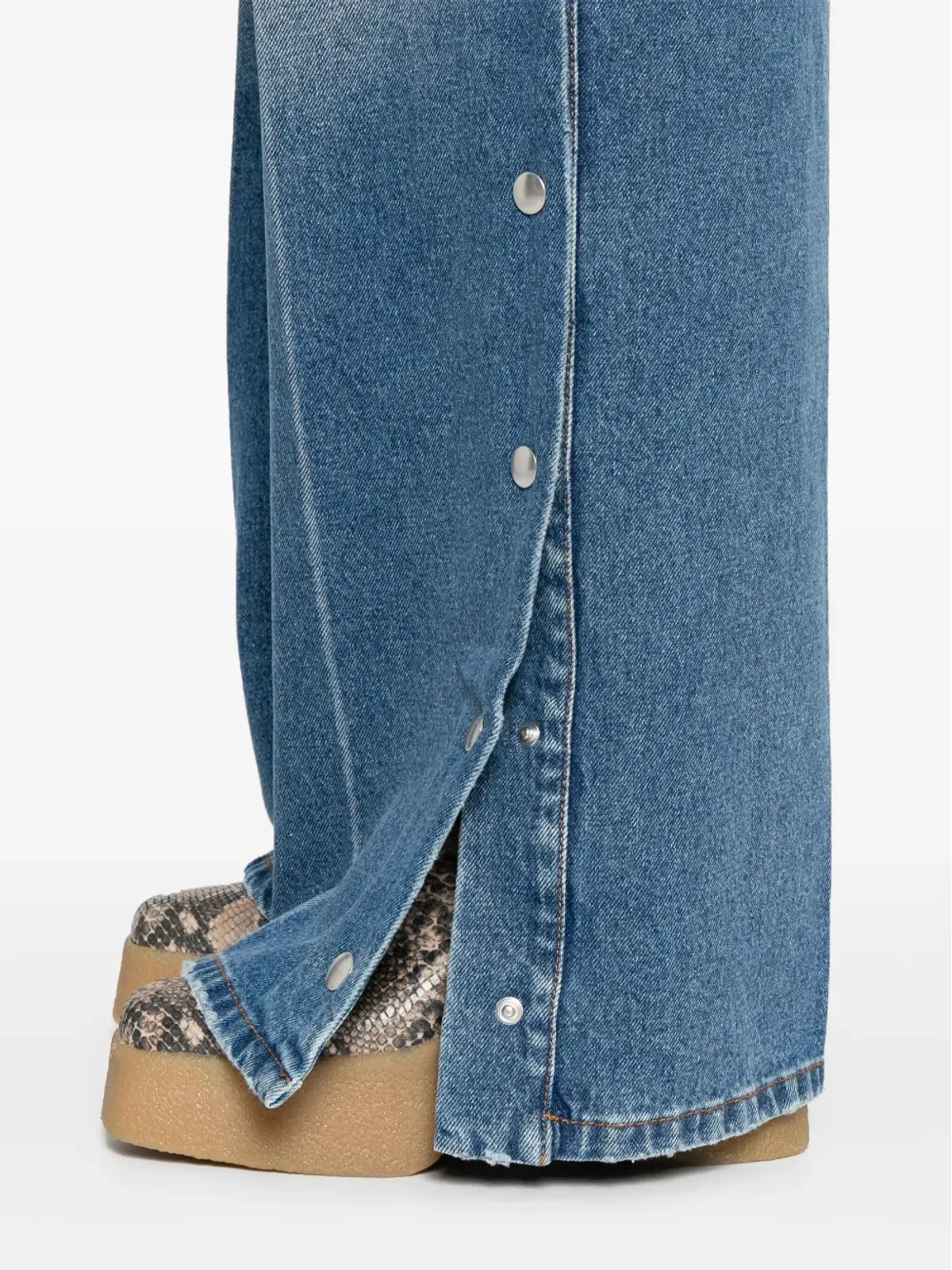 Stella McCartney スタッズ付きデニムジーンズ ブルー - 画像5