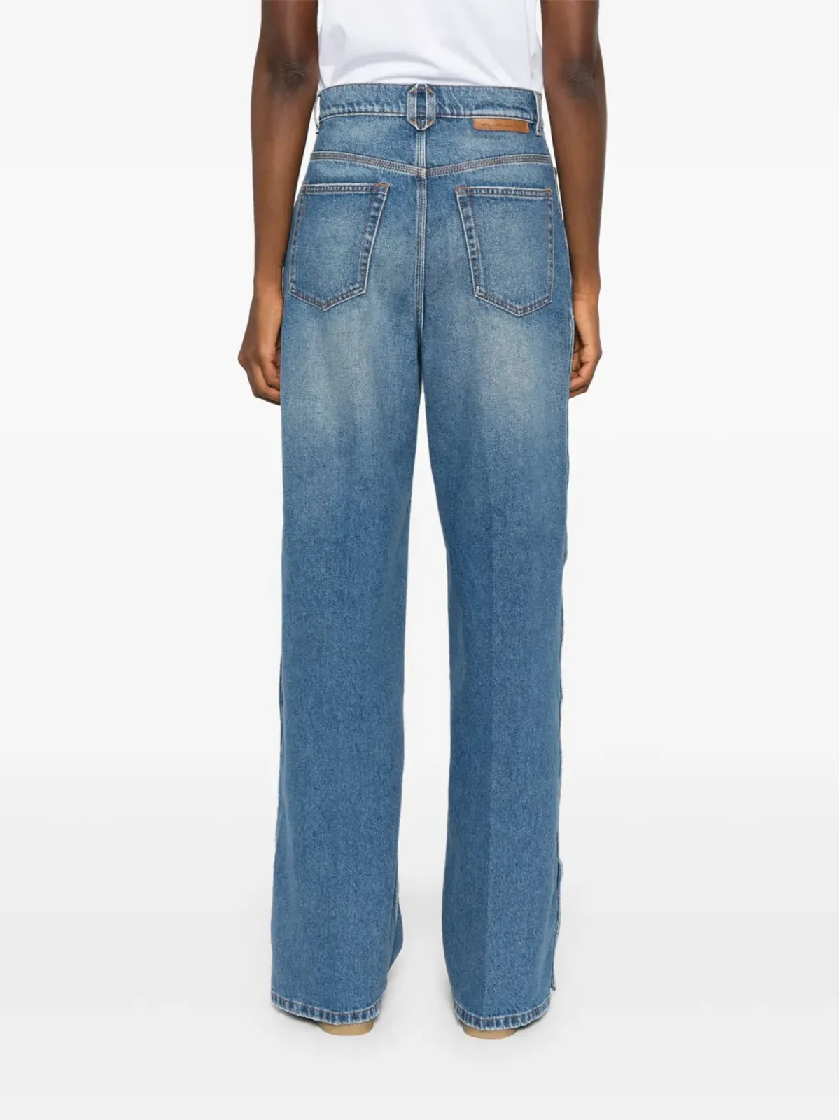 Stella McCartney スタッズ付きデニムジーンズ ブルー - 画像4