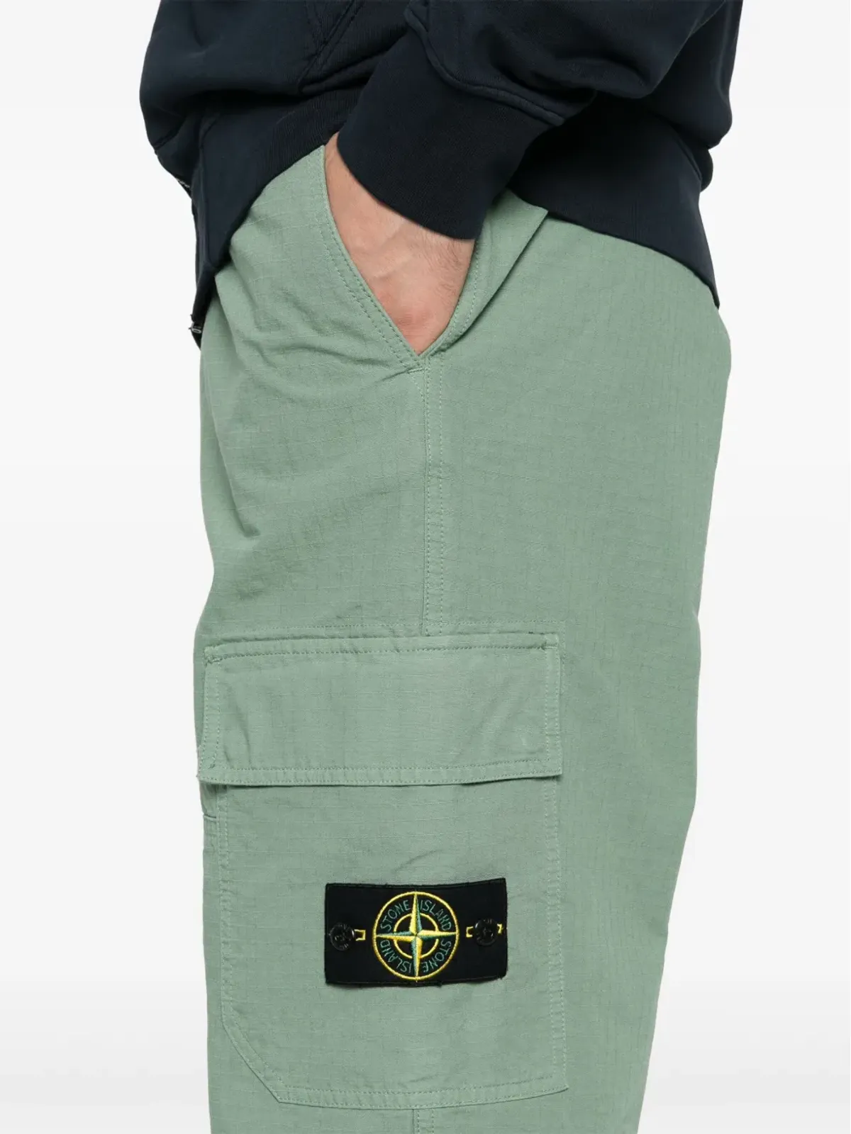 Stone Island コットンリップストップパンツ - 画像5