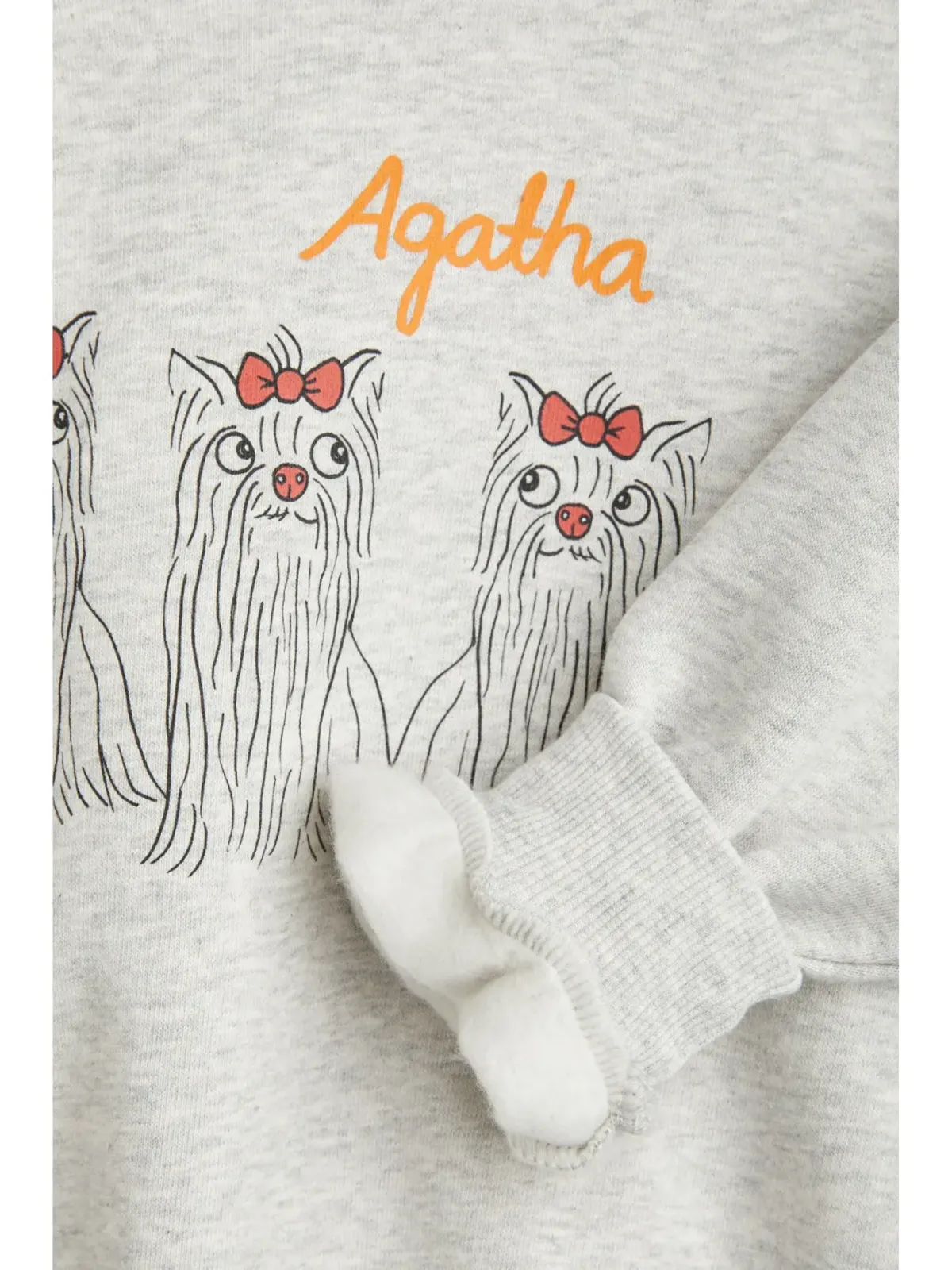Mini Rodini Agatha Dogs スウェット - 画像3