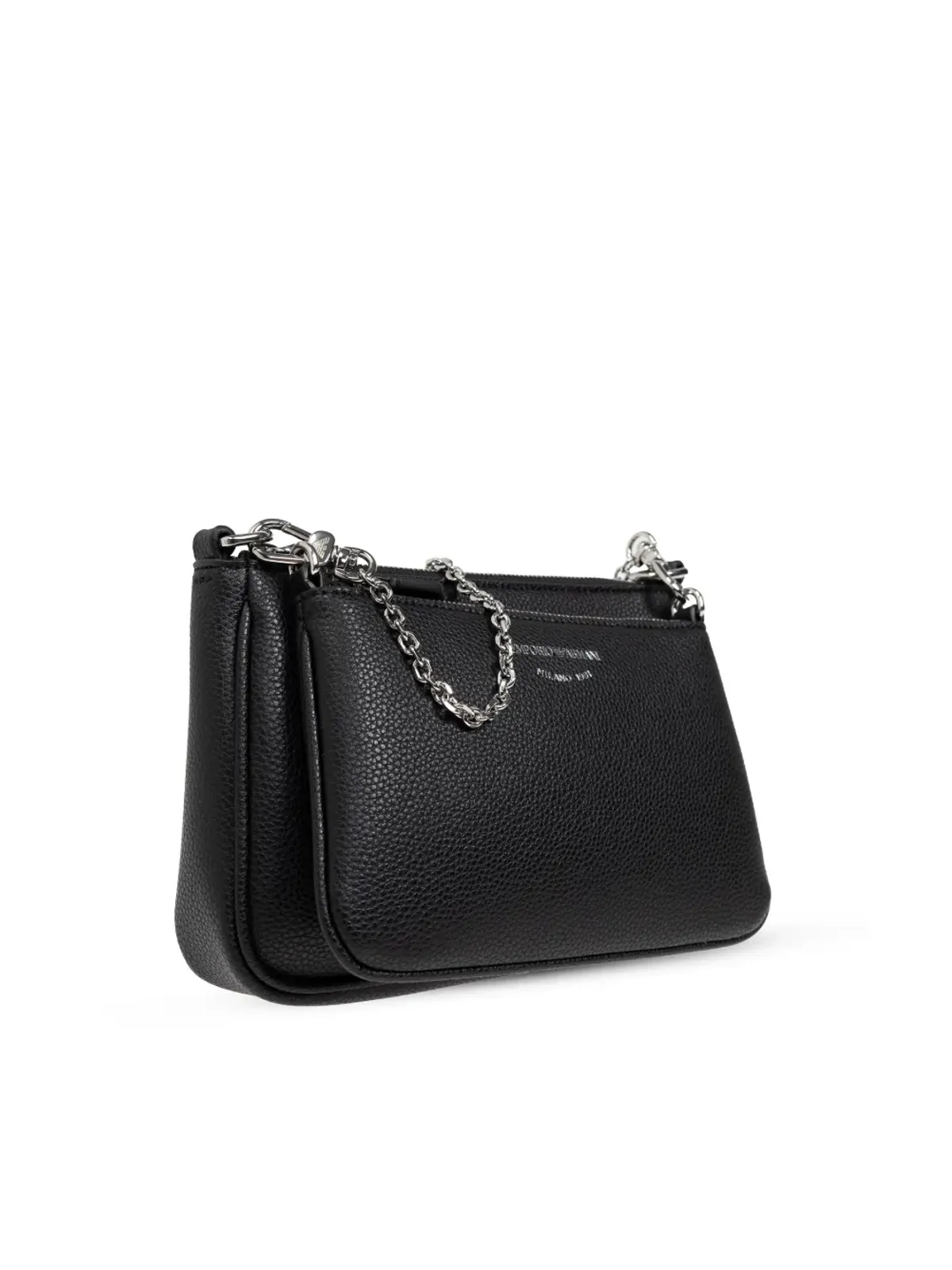 Emporio Armani ミニ鹿プリント ダブルクロスボディバッグ - 画像4