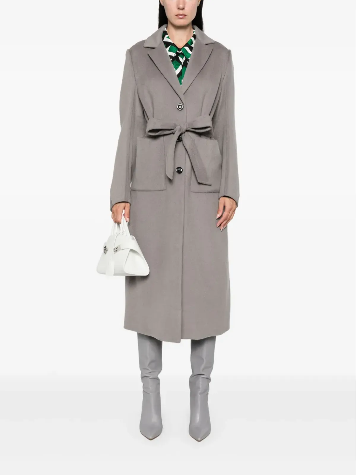 DVF Diane von Furstenberg Nene コート（グレー） - 画像2