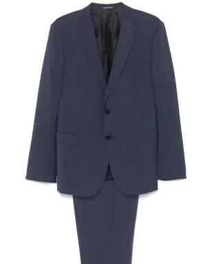 Emporio Armani シングルブレスト スリムスーツ ブルー - サムネイル1