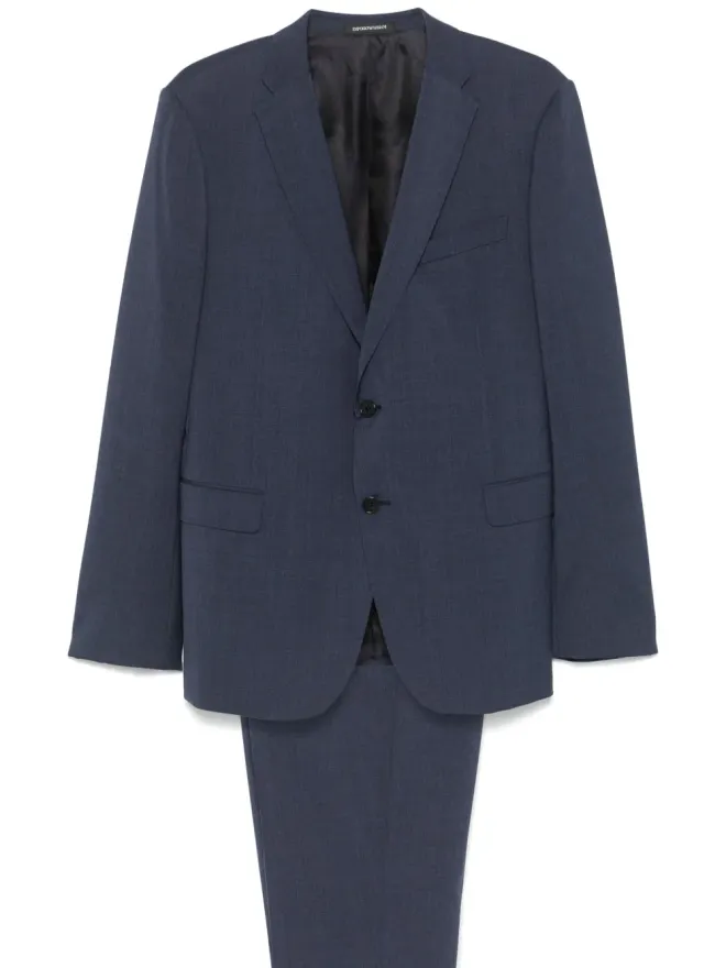 Emporio Armani Emporio Armani シングルブレスト スリムスーツ ブルーの商品画像
