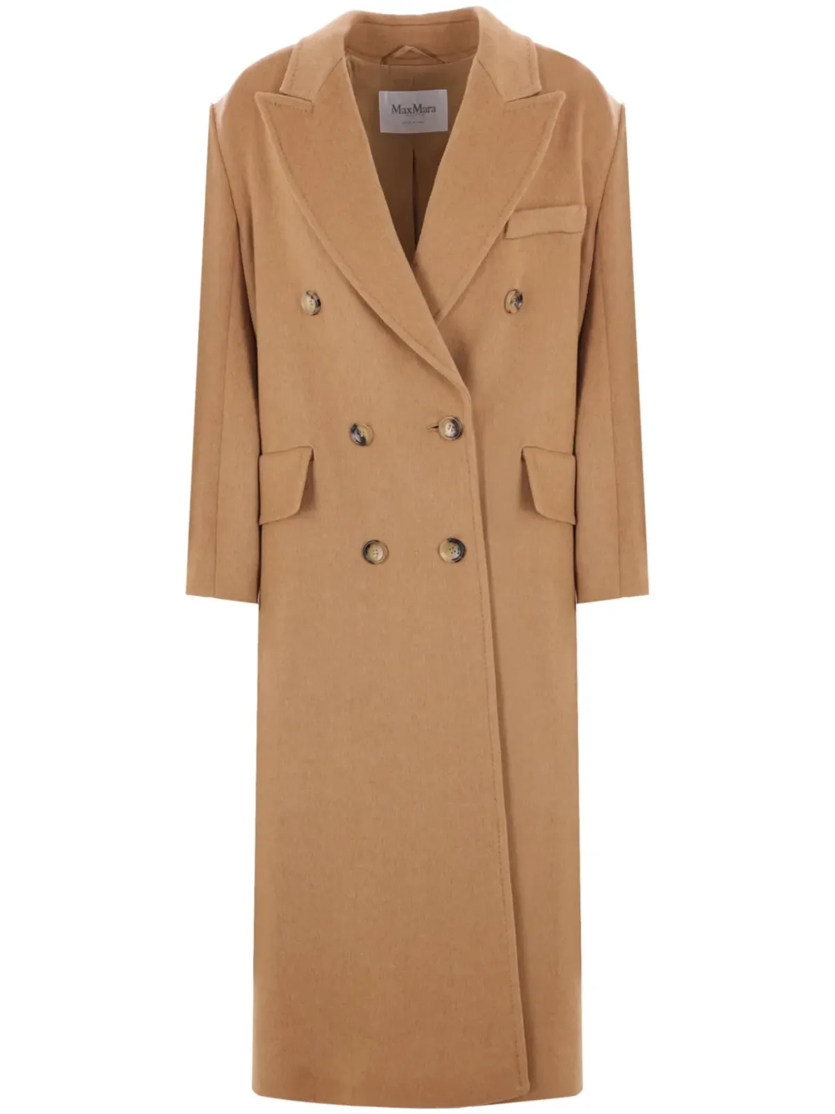 Max Mara ダブルブレスト キャメルコート ブラウン - 画像1