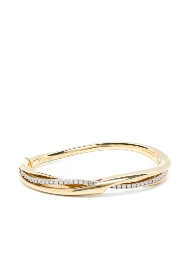 Nikos Koulis Nikos Koulis 18K イエローゴールド ホワイトダイヤモンド バングルの商品画像