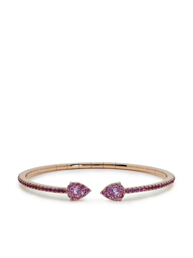 Jewels Aficionado Jewels Aficionado 18kt rose gold sapphire bangleの商品画像