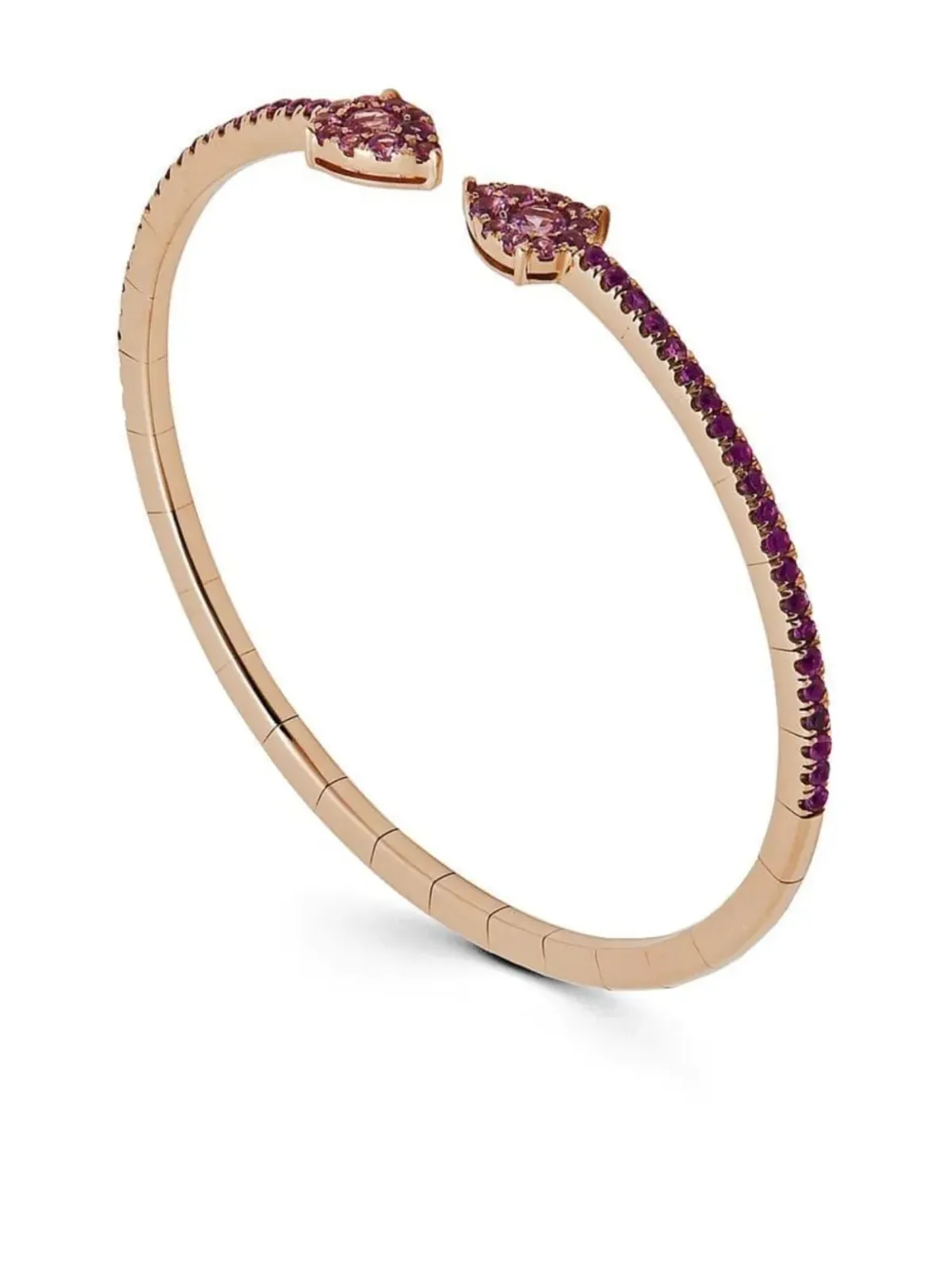 Jewels Aficionado 18kt rose gold sapphire bangle - 画像2