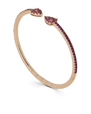 Jewels Aficionado 18kt rose gold sapphire bangle - サムネイル2