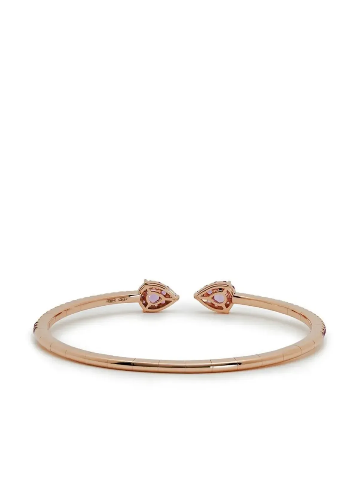 Jewels Aficionado 18kt rose gold sapphire bangle - 画像3
