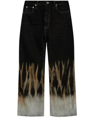 Rick Owens DRKSHDW グラデーション加工ジーンズ ブラック - サムネイル1