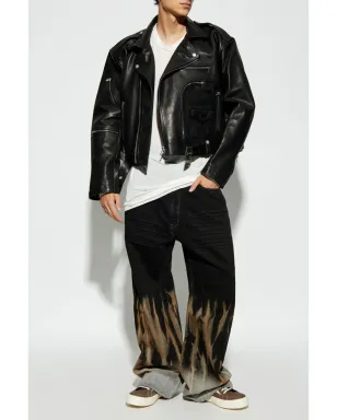 Rick Owens DRKSHDW グラデーション加工ジーンズ ブラック - サムネイル2
